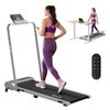 Everfit 3 in 1 Walking Pad Treadmill 12% Incline Foldable Under Desk Treadmills 40cm Belt Silver