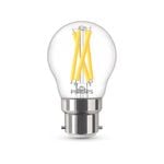 Philips B22 LED 470lm Warm White Dimmable 3.5W Filament Lustre
