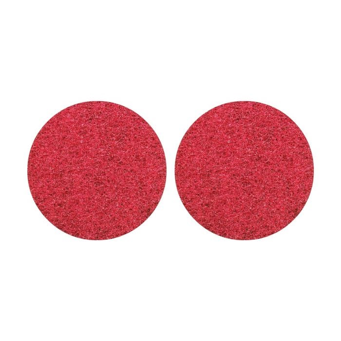 2pk Glomesh Regular Speed Spray Bufffing Machine Floor Pad Red 400mm