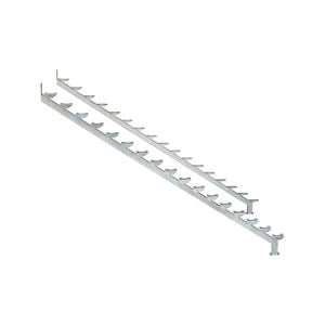 Galintel 17 Tread Galvanised Steel Dual Stair Stringer - 2 Pack