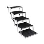 PaWz 5 Steps Dog Ramp Adjustable Folding Portable Aluminium