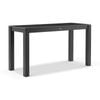 Hugo Outdoor Ceramic 2m Rectangle Aluminium Bar Table Charcoal