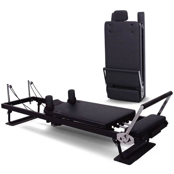 Powertrain Aria Pilates Reformer Machine Steel Foldable Home Gym Equipment Exercise Trainer Bla