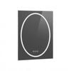 P&p Silver White Led Bathroom Mirror Square Frame Dual Light Anti Fog Dimmable Touch