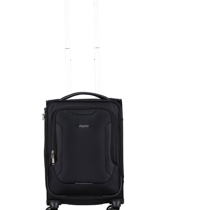 Delphin Caspian 2 Softside Carry-on Spinner Suitcase - 56cm - Black