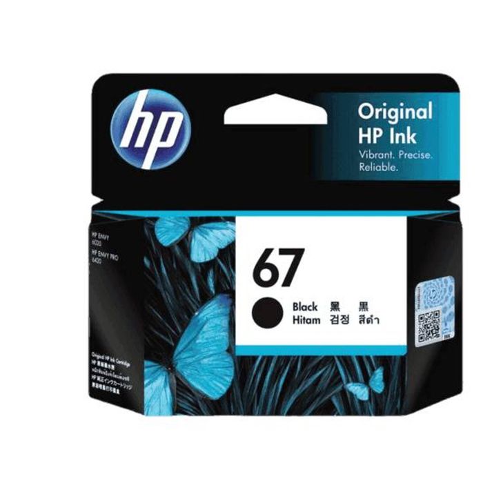 HP HP 67 Black Ink Cartridge Toner 3YM56AA Genuine Original