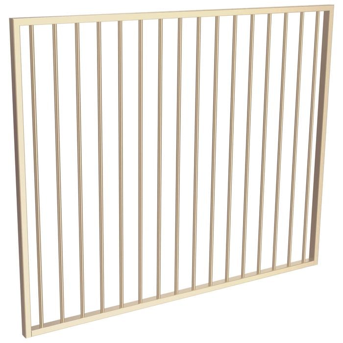 ProtectorAl 1470 x 1200mm Primrose Aluminium Flat Top Garden Gate