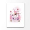 Perfume With Pink Flowers with Flowers  Print 100% Australian Made 90 x 120cm  (Acrylic)