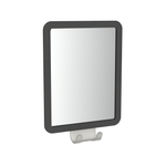 Fusion-Loc Matte Black Style Suction Fog Free Mirror