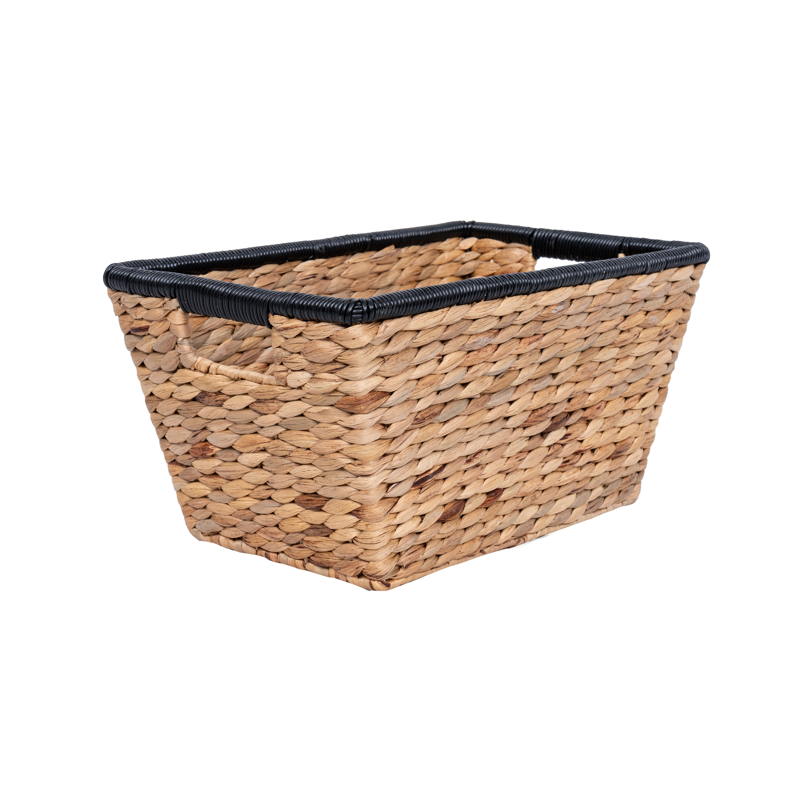 400 x 250 x 200mm Olive and Clay Rectangle Tapered Natural Hyacinth Basket product image
