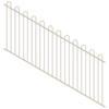 ProtectorAl 1201-2400W x 1200H Surfmist Loop Top Pool Fence Panel Raked 16-30º