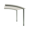 Exterior Life 3.25m Miami Curved Woodland Grey/Surfmist Pergola