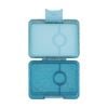 Yumbox Kids Snack Box 3 Compartment Leakproof Lunchbox Glitter Twinkle Aqua