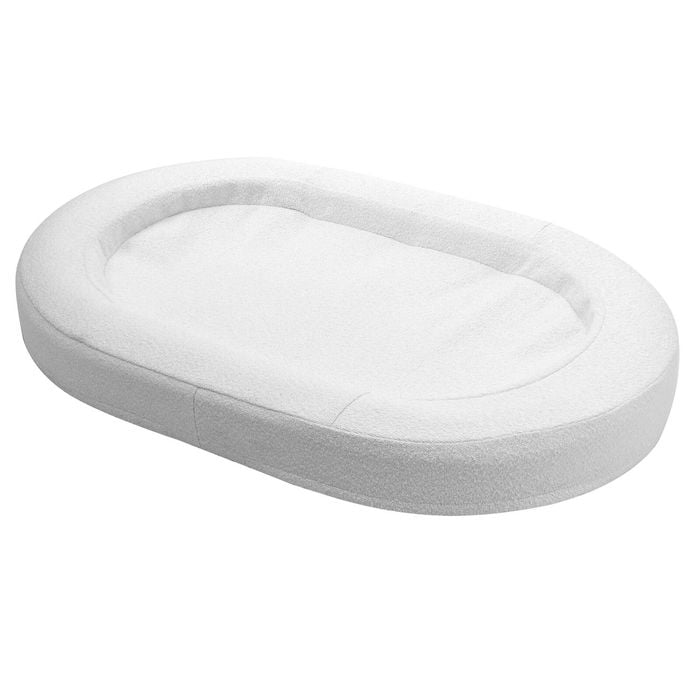 Charlie's Marlo Orthopedic Bolster Boucle Dog Bed White 120x75cm Large