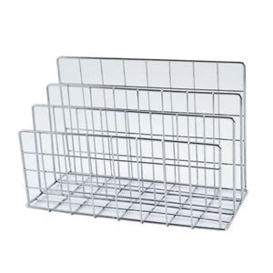 Lifebay Three-Tier Iron Magazine and Book Storage Rack