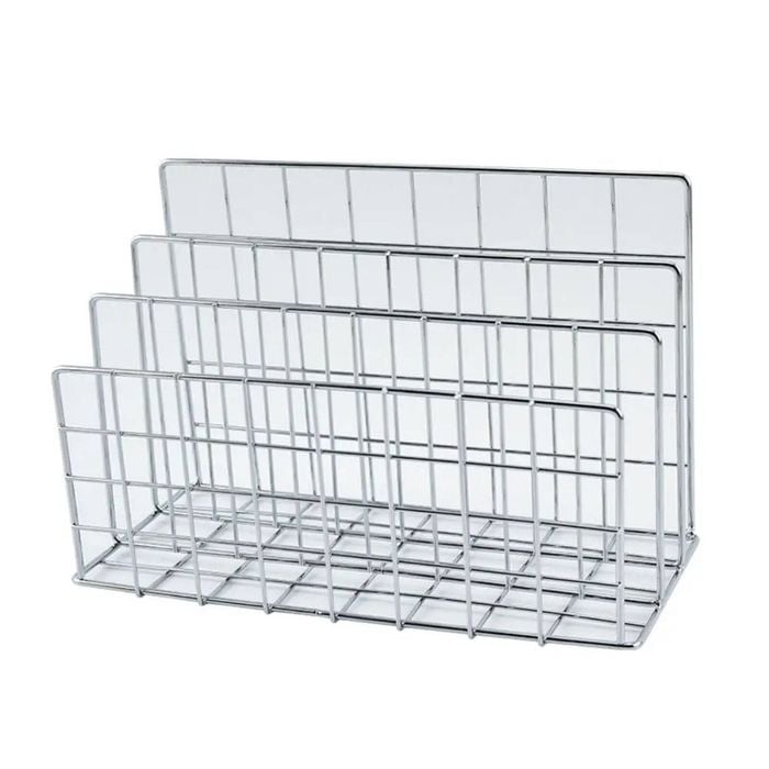 Lifebay Three-Tier Iron Magazine and Book Storage Rack