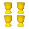 4x Avanti Silicone Egg Cup Won't Absorb Flavours/smells Dishwasher Safe Yellow