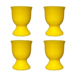 4x Avanti Silicone Egg Cup Won't Absorb Flavours/smells Dishwasher Safe Yellow