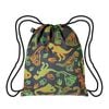 Loqi Kids Dinosaur Skeleton Reflective Mini Backpack Multi-coloured 28x1x34cm