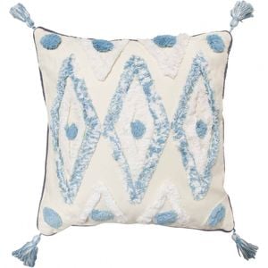 LVD Square 45cm Cushion - Blue Diamond