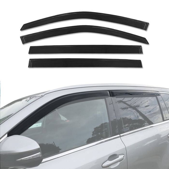 AUSGO Weather Shields for Toyota Kluger 2013-2020 Weathershields Window Visors Wind Deflectors