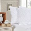 Fabric Fantastic Diamond Pintuck Premium Ultra Soft Cushion Covers 2-Pack - White