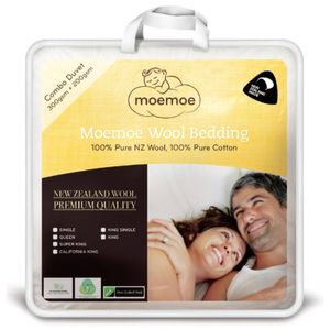 Moemoe 100% New Zealand Wool Combo Duvet Inner - 200+300gsm Queen