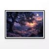 Sunset over the Mountains  Print 100% Australian Made 120x90cm  (Poster)