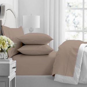 4pc Renee Taylor 1000TC Premium Egyptian Cotton Soft Sheet Set Sand King