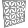 ProtectorAl 300 - 1200 x 300 - 1200mm Palladium Silver Morrocco Unframed Solid Aluminium Decorative Panel