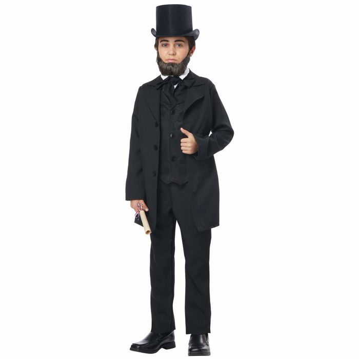 Abraham Lincoln Andrew Jackson US President Historical Child Boys Costume XL