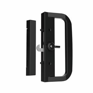 Rolltrak Black Sliding Patio Non Keyed Door Lock