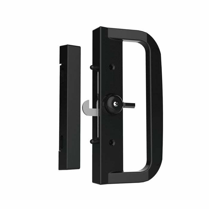 Rolltrak Black Sliding Patio Non Keyed Door Lock