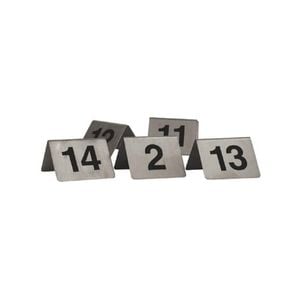 Trenton A-Frame Stainless Steel Table Numbers - 41-50