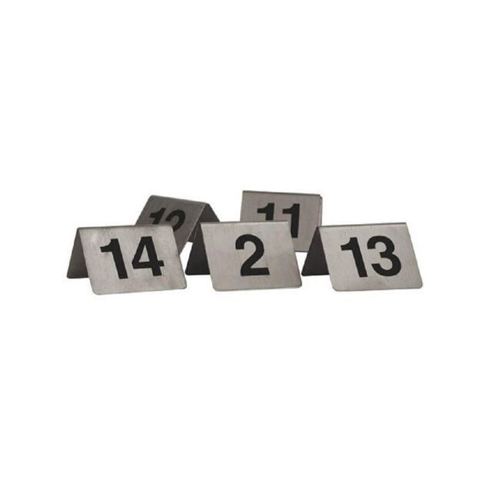 Trenton A-Frame Stainless Steel Table Numbers - 41-50