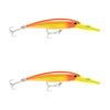 2x Rapala 14cm X Rap Magnum 20 Deep Diving Trolling Lures - Hot Head
