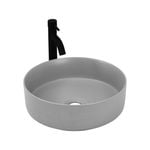 CIBO Grey Matte Round Thin Edge Ceramic Basin
