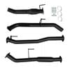 Ignite Exhausts Turbo Back For Nissan D23 Navara Series 5 Np300 3" Cat & Hotdog Black Aluminised Steel