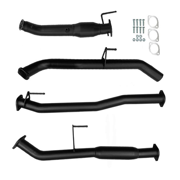 Ignite Exhausts Turbo Back For Nissan D23 Navara Series 5 Np300 3" Cat & Hotdog Black Aluminised Steel