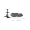 CORTEX 90kg Tri-Grip Standard Barbell Weight Set with Weight Tree 25mm