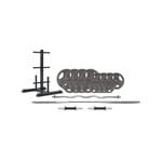 CORTEX 90kg Tri-Grip Standard Barbell Weight Set with Weight Tree 25mm