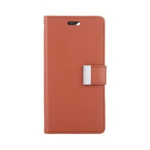 Goospery Rich Diary for iPhone 16 Plus - Brown