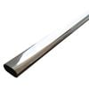 Italio 1.8m Chrome Oval Wardrobe Rail With Brackets
