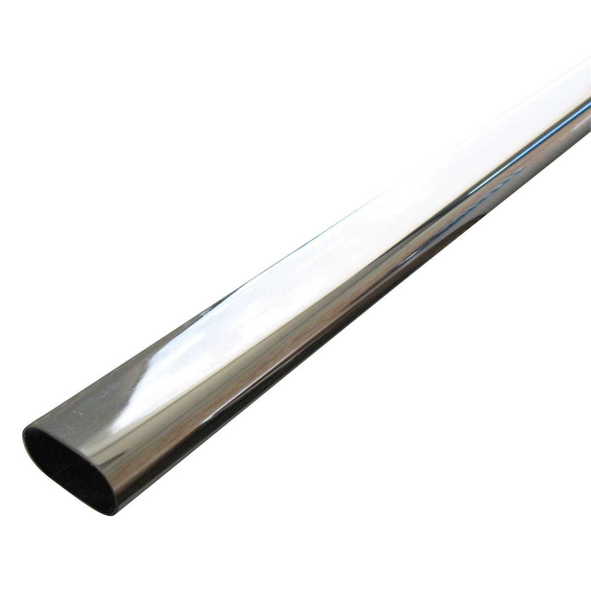 Italio 1.8m Chrome Oval Wardrobe Rail With Brackets - Bunnings New Zealand