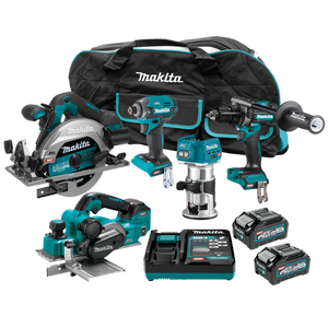Makita 40V XGT Brushless 5 Piece 4.0ah Combo Kit - DK0203G501