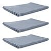 3x Bas Phillips Cairo Ribbed Towel Collection Cotton Bath Mat 78x48cm Mercury