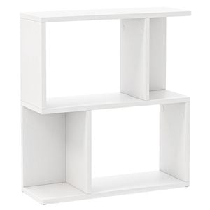 Costway 3-tier Bookcase Small Display Shelf Side Table