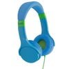 Moki Lil Kids Headphones On Ear Headband Volume Limited w/3.5mm Jack Blue 3y+