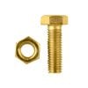 Pinnacle M8 x 25mm Yellow Zinc Hi Tensile Hex Bolt And Nut - 4 Pack