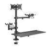 Brateck Pos Mounting Solution For Dual Screens (with Keyboard Tray) (ls)